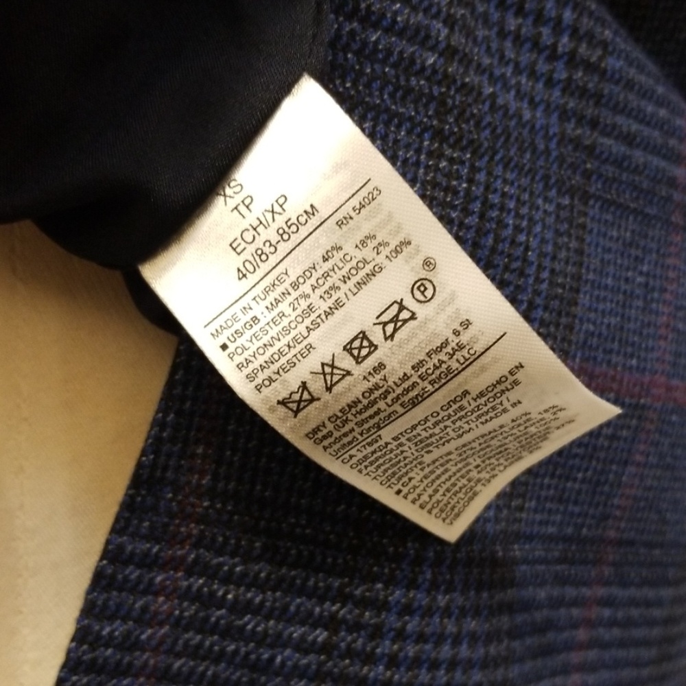 NWOT Banana Republic Plaid Top XS - Picture 6 of 7